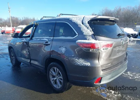 2014 Toyota Highlander Xle V6 from USA, damaged, VIN 5TDKKRFH6ES025574